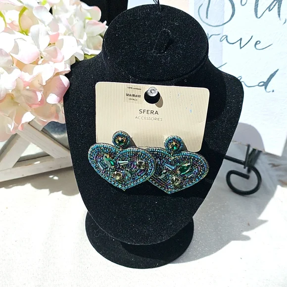 Earrings Bohemian Beaded Heart Earrings Elegant Wear Business Casual Resort Wear - Picture 6 of 9